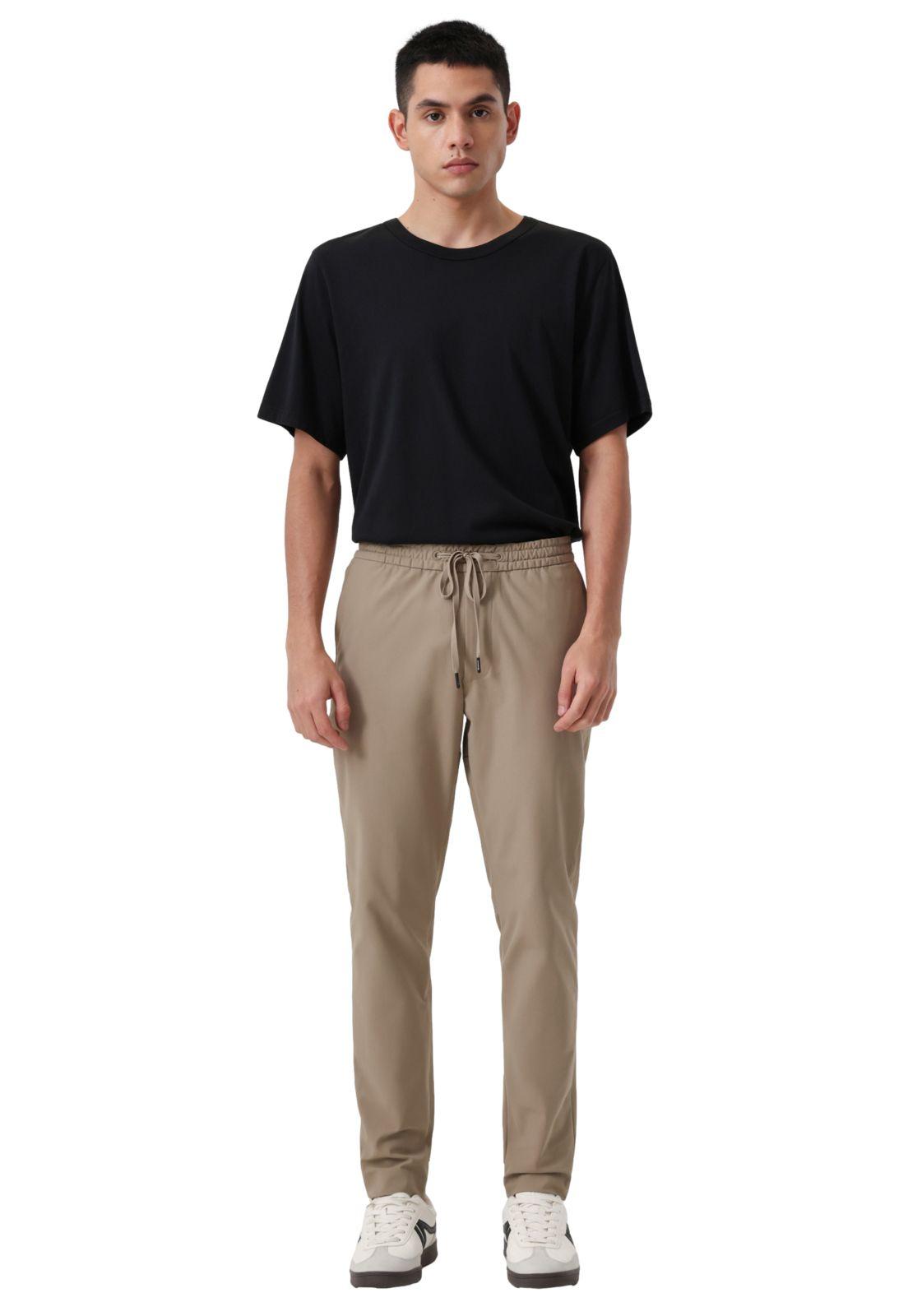 Pantalón Hombre Jogger Go Airweave Slim Fit Khaki 002XO-0011-4