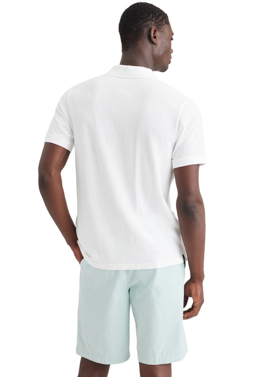 Polera Hombre Polo Rib Collar Regular Fit Blanco A6925-0001-2