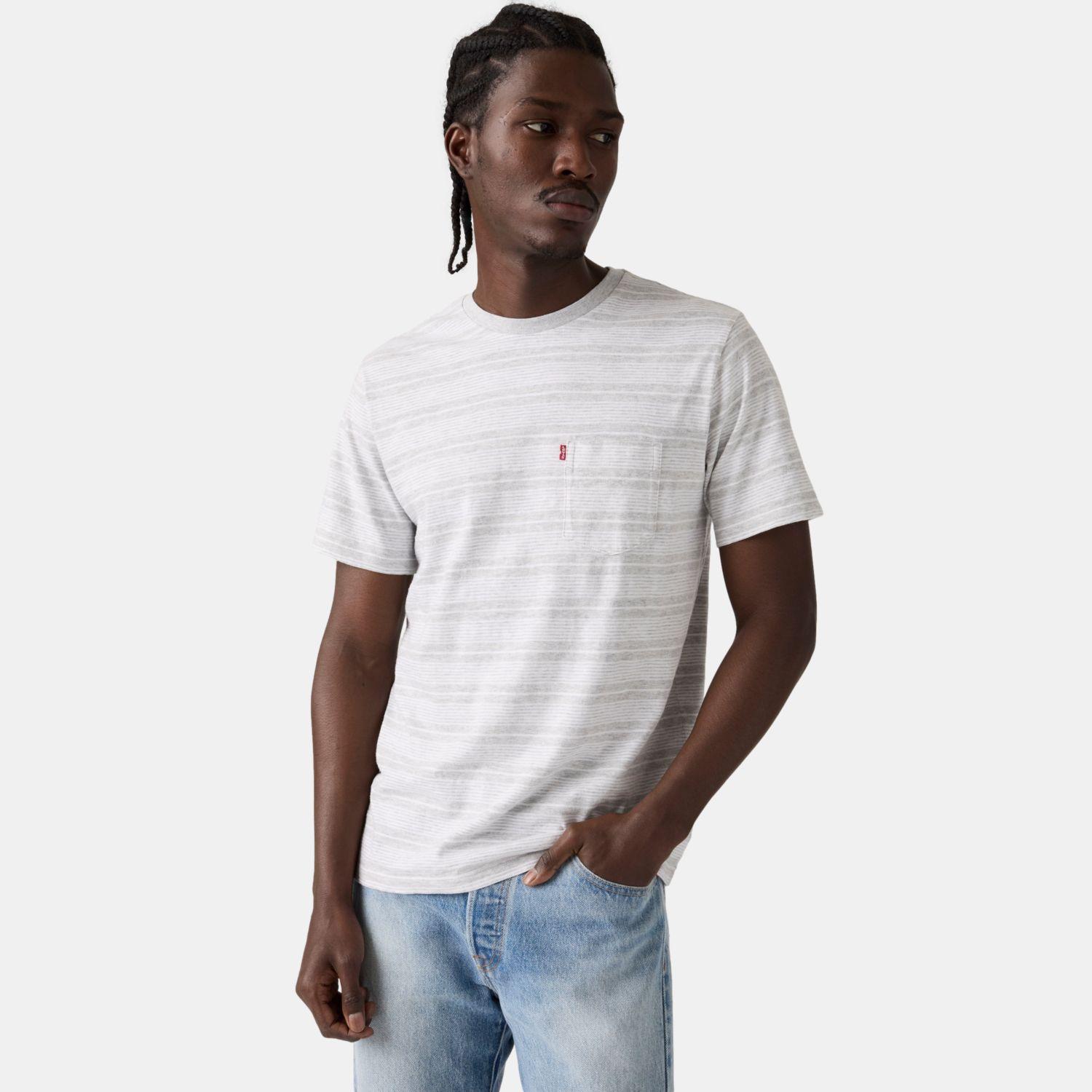 Polera Hombre Ss Classic Pocket Tee Gris Levis 19342-0521-3