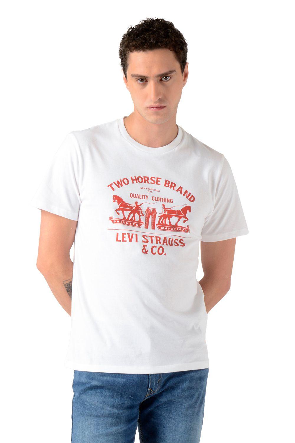 Polera Hombre Graphic Crewneck Tee Blanco Levis 22491-1913-3