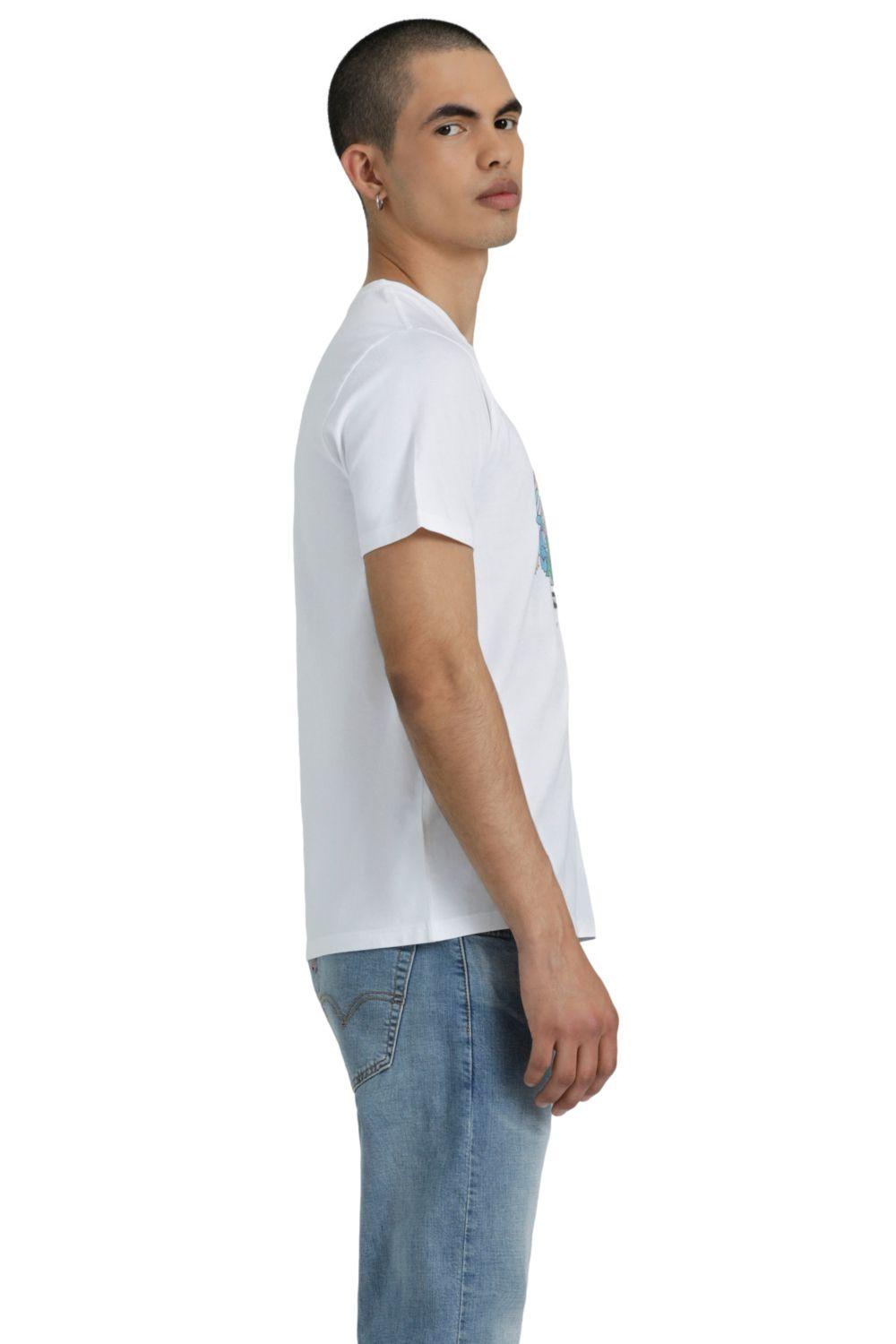 Polera Hombre Manga corta Gráfica Blanco Levis 22491-1395-1