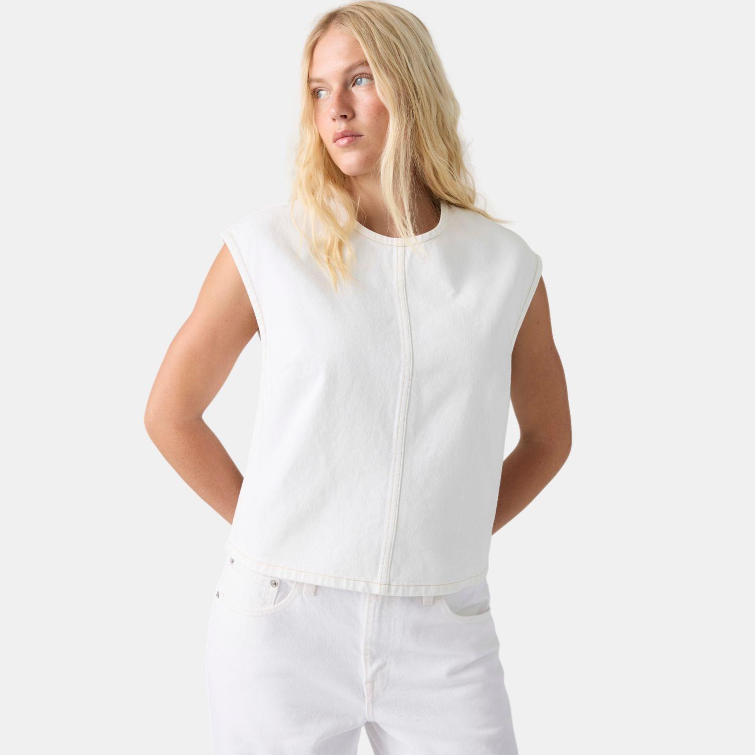Blusa Mujer Denim Tee Blanco Levis 008AG-0002-2