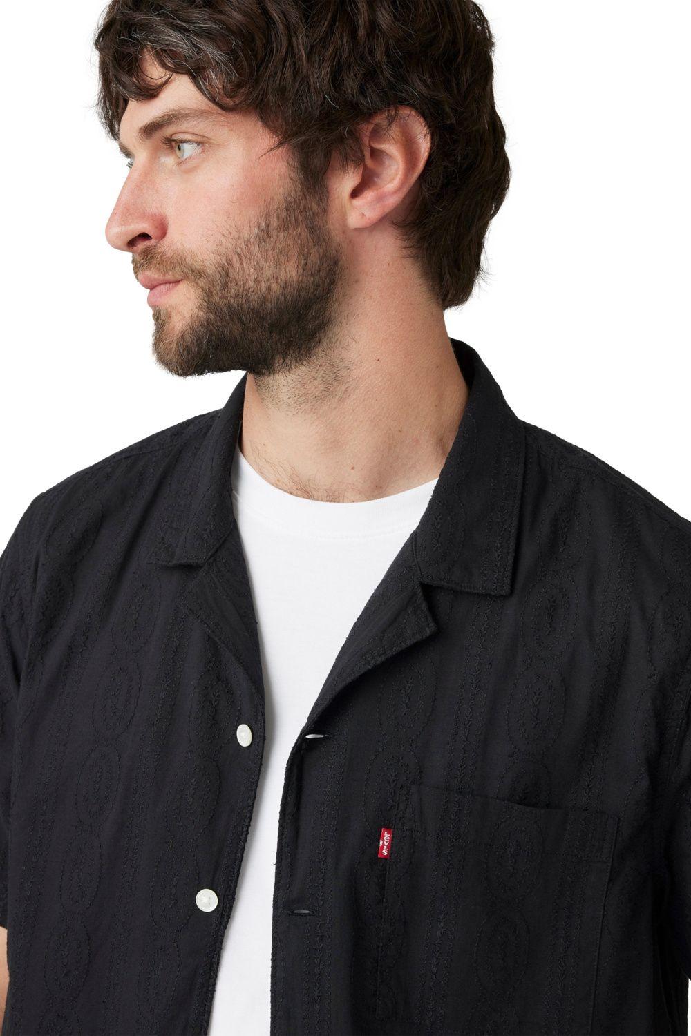Camisa Hombre The Sunset Camp Shirt Negro Levis 72625-0115-3