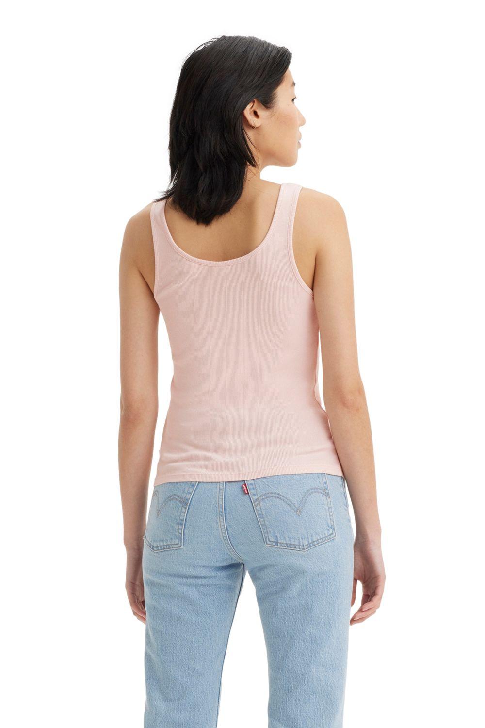 Polera Mujer Rib Tank Rosado Levis A5906-0017-1