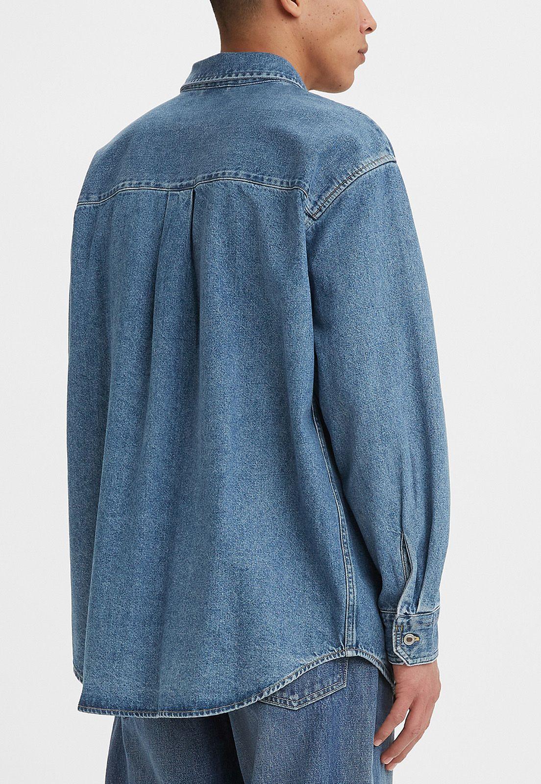 Camisa Hombre Silvertab Oversize 1 bolsillo Azul Levis A3404-0000-1