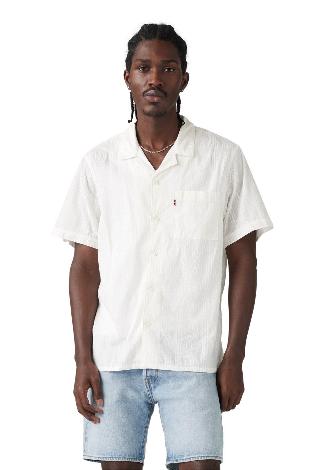 Camisa Hombre The Sunset Camp Shirt Blanco Levis 72625-0118-0