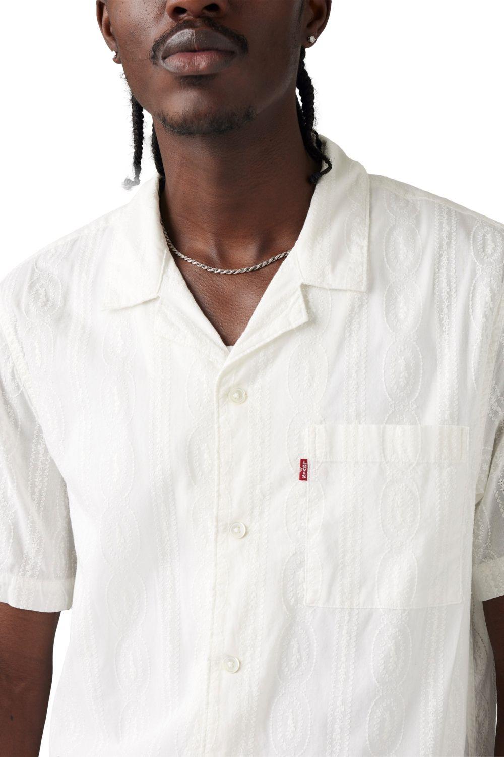 Camisa Hombre The Sunset Camp Shirt Blanco Levis 72625-0118-2