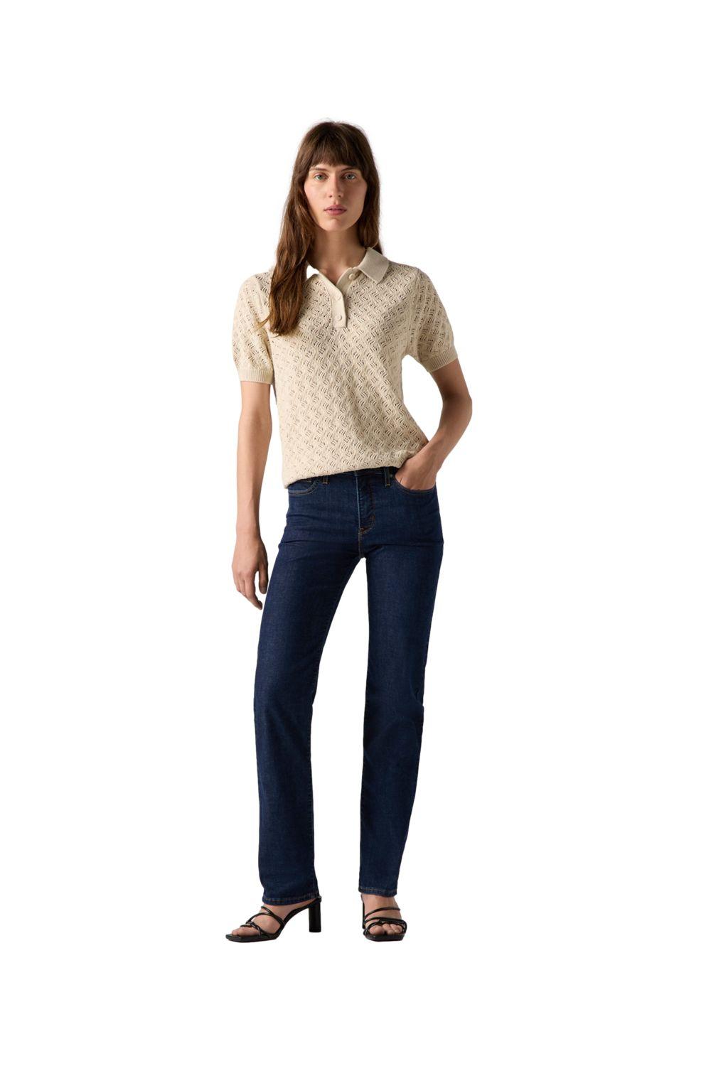Jeans Mujer 314 Shaping Straight Azul Levis 19631-0233-3