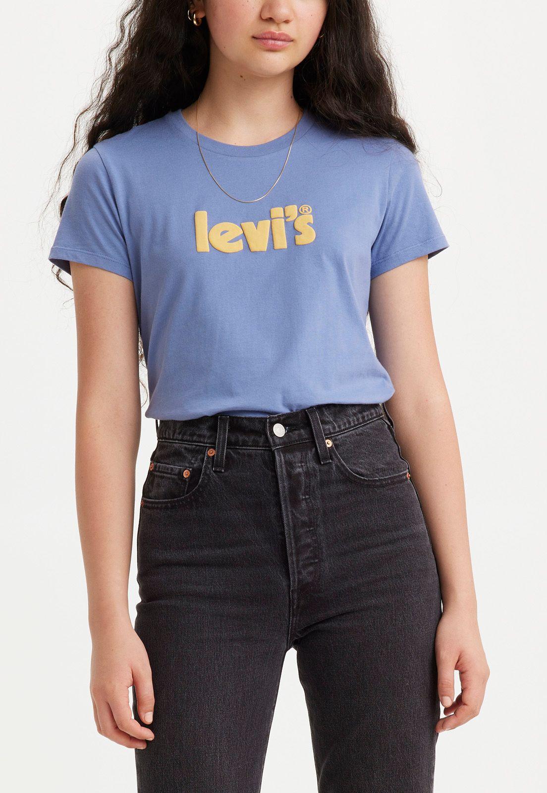 Polera Mujer Perfect Logo Porter Azul Levis 17369-2035-0