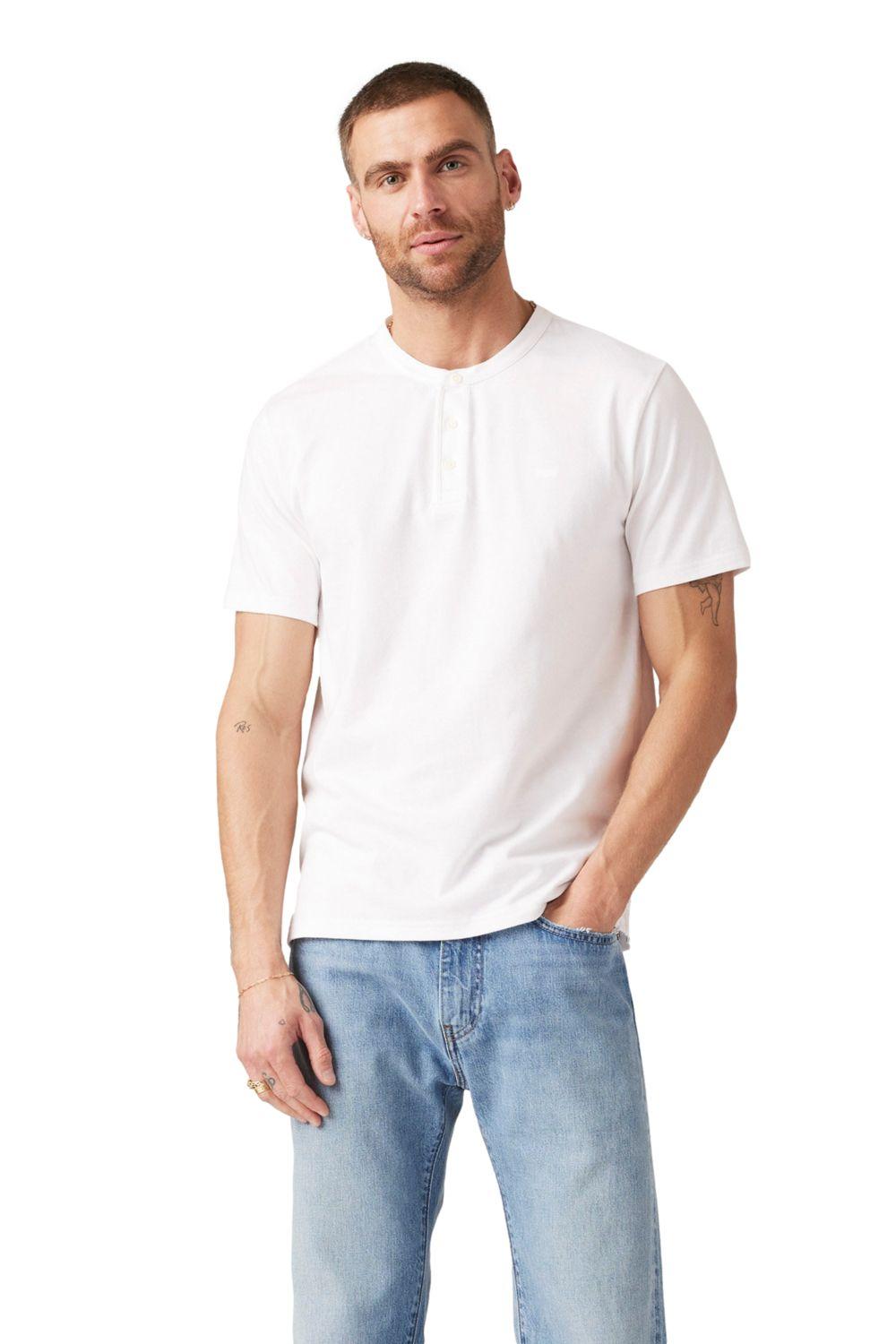 Polera Hombre Ss Hm Henley Blanco Levis A8602-0000-0