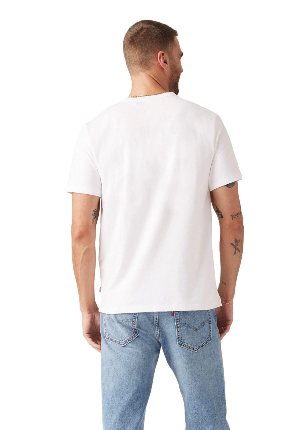 Polera Hombre Ss Hm Henley Blanco Levis A8602-0000-1