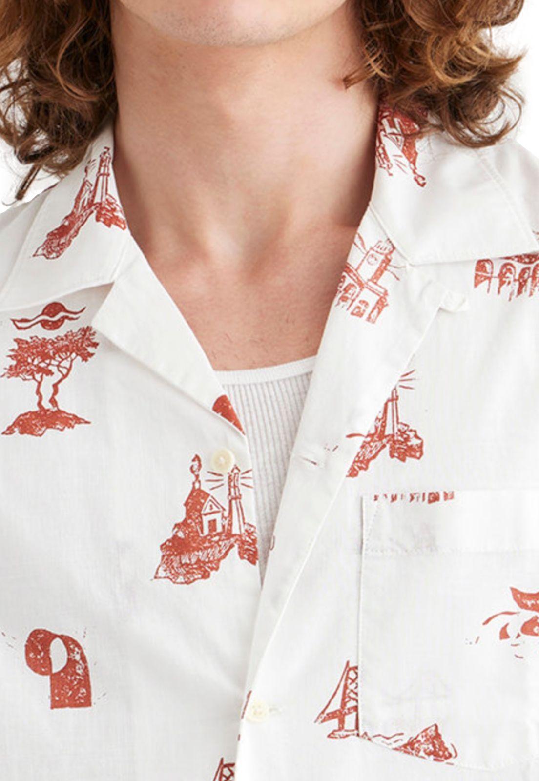 Camisa Hombre Camp Regular Fit Lucent White A1732-0043-1