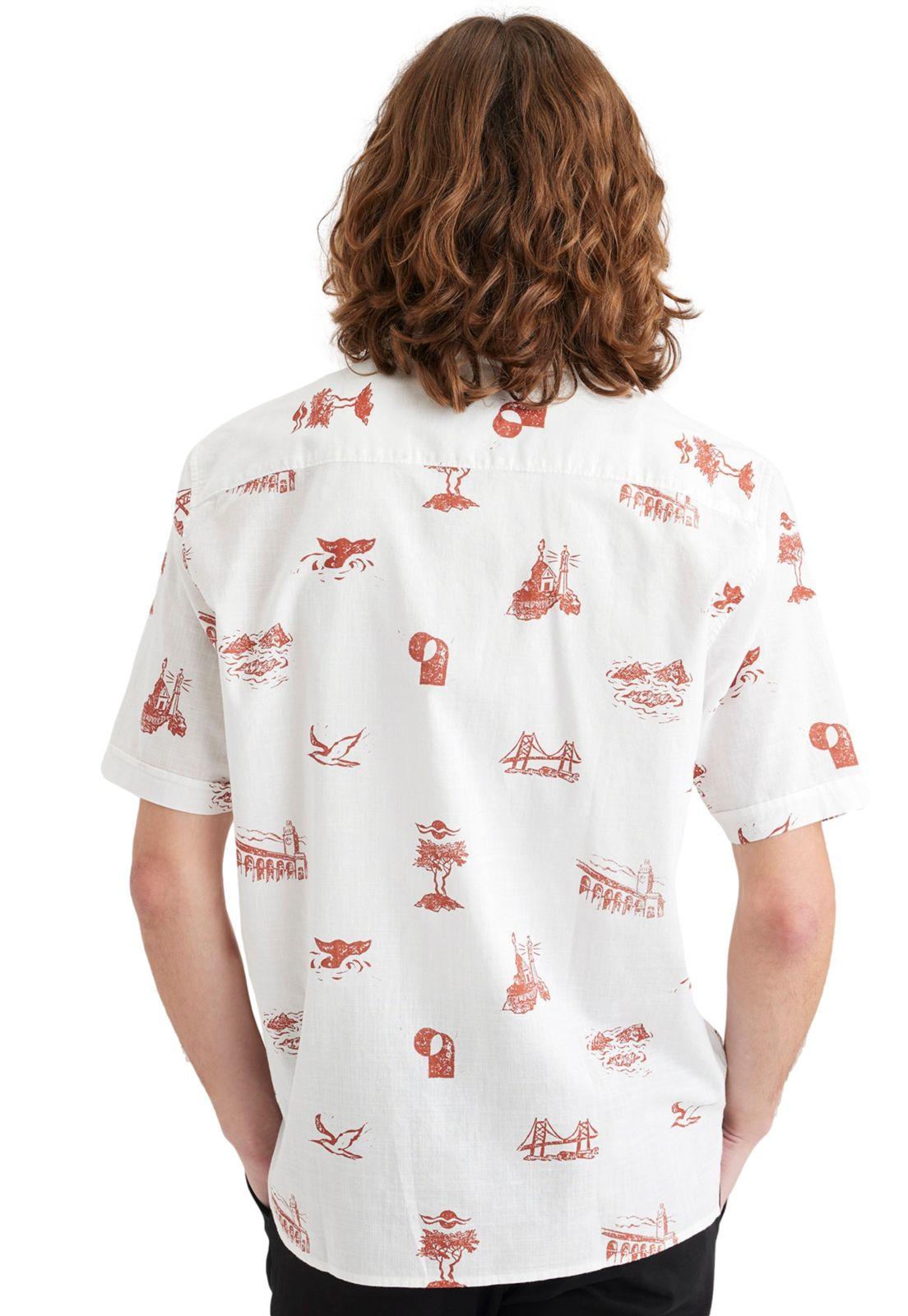 Camisa Hombre Camp Regular Fit Lucent White A1732-0043-2