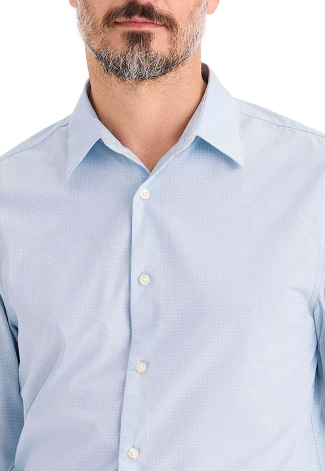 Camisa Hombre Workday LS Classic Fit Azul Puntos A9386-0043-1