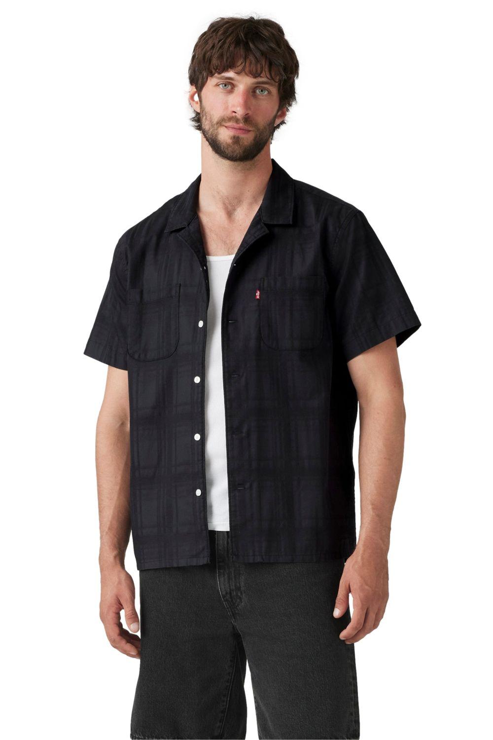 Camisa Hombre S/s Classic Camper Negro Levis 21976-0127-0