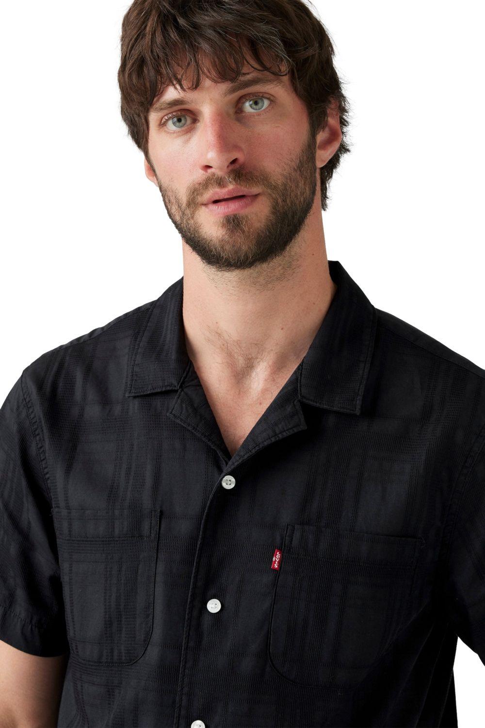 Camisa Hombre S/s Classic Camper Negro Levis 21976-0127-3