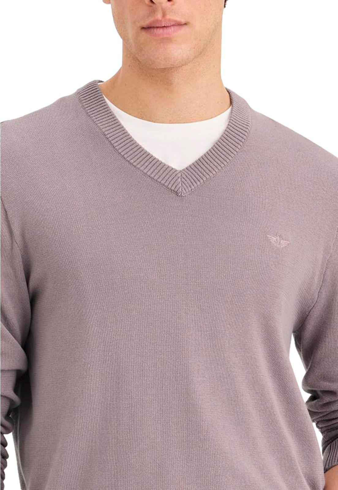 Sweater Hombre V-Neck Regular Fit Lila 000XZ-0008-1