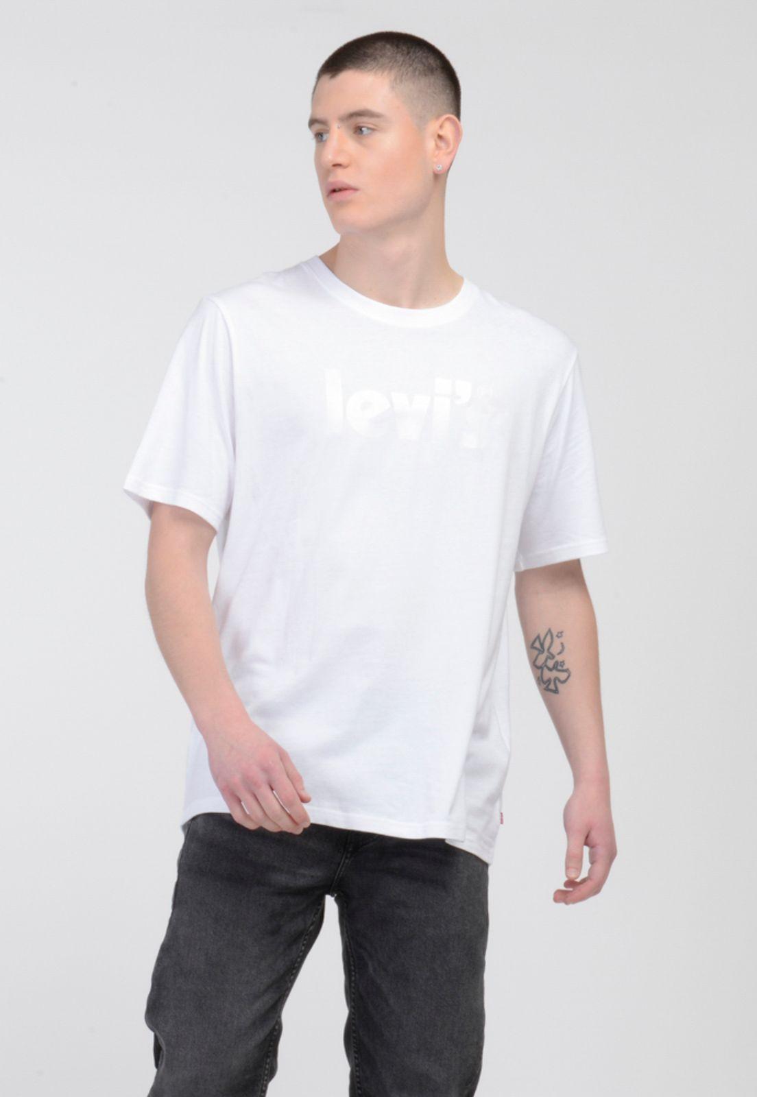 Polera Hombre Lisa Blanca Levis 16143-0591-0