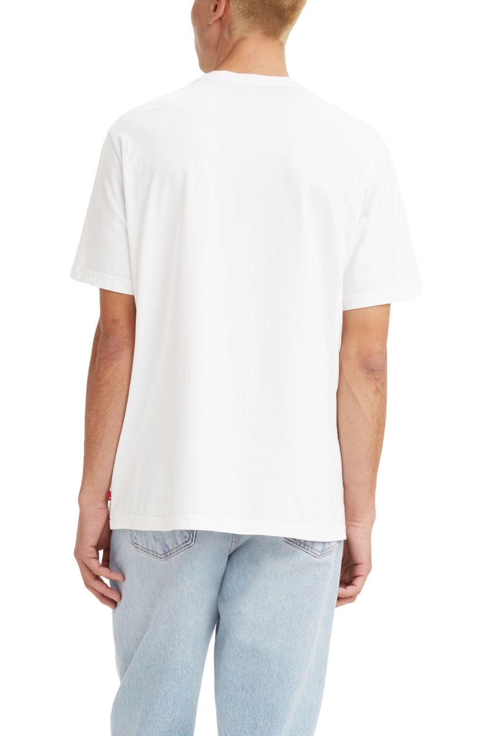 Polera Hombre Cuello Redondo Blanco Levis 16143-1182-1