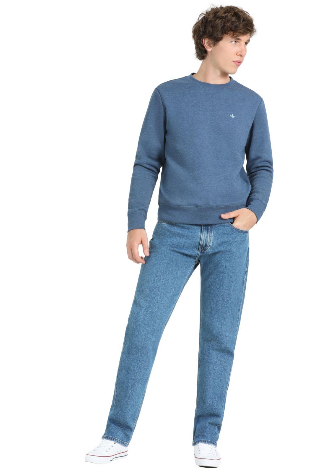 Polerón Hombre Crewneck Regular Fit Azul A3199-0024-4