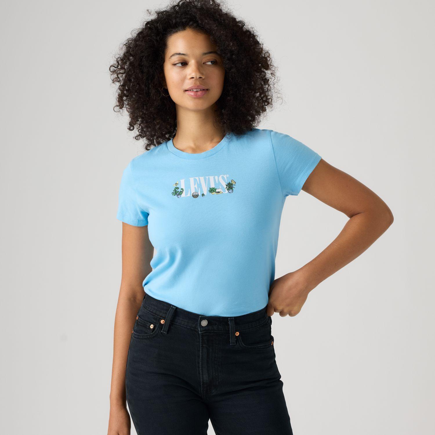 Polera Mujer The Perfect Tee Celeste Levis 17369-3546-2