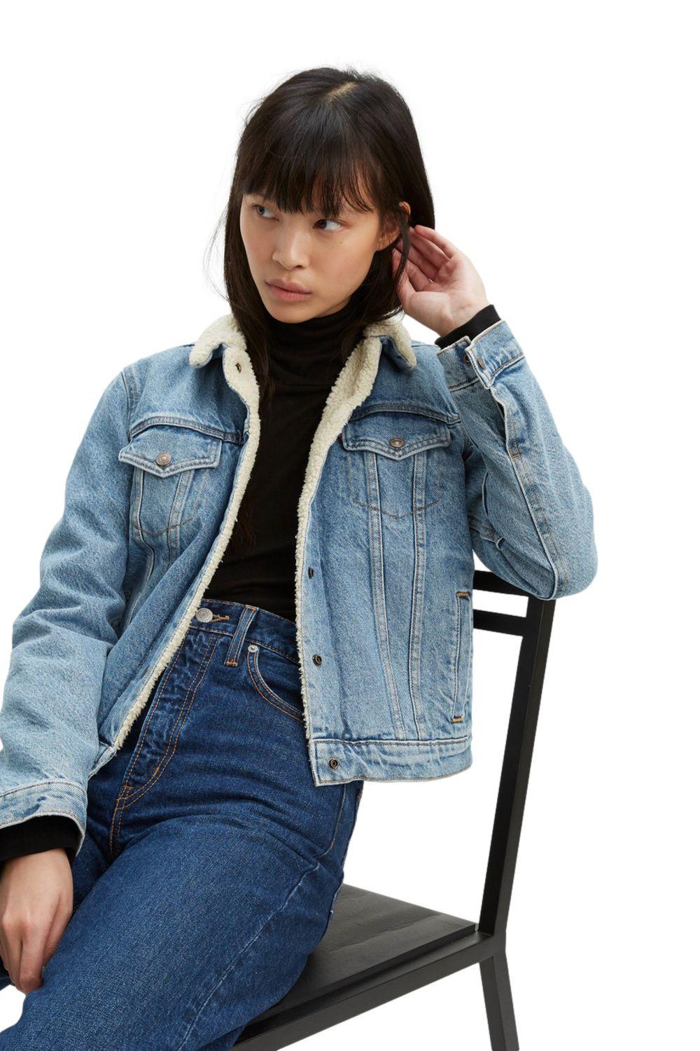 Chaqueta Mujer Regular Fit Sherpa Azul Levis 36136-0000-2