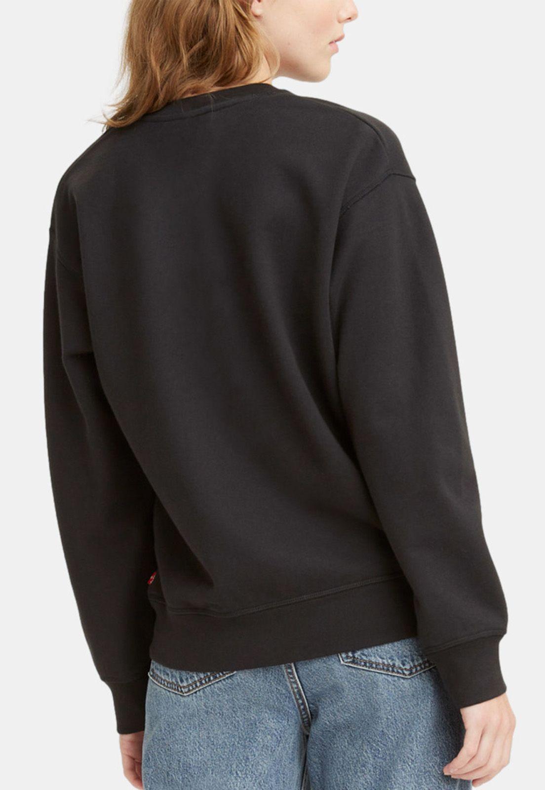 Polerón Mujer Liso con Logo Negro Levis 18686-0059-1