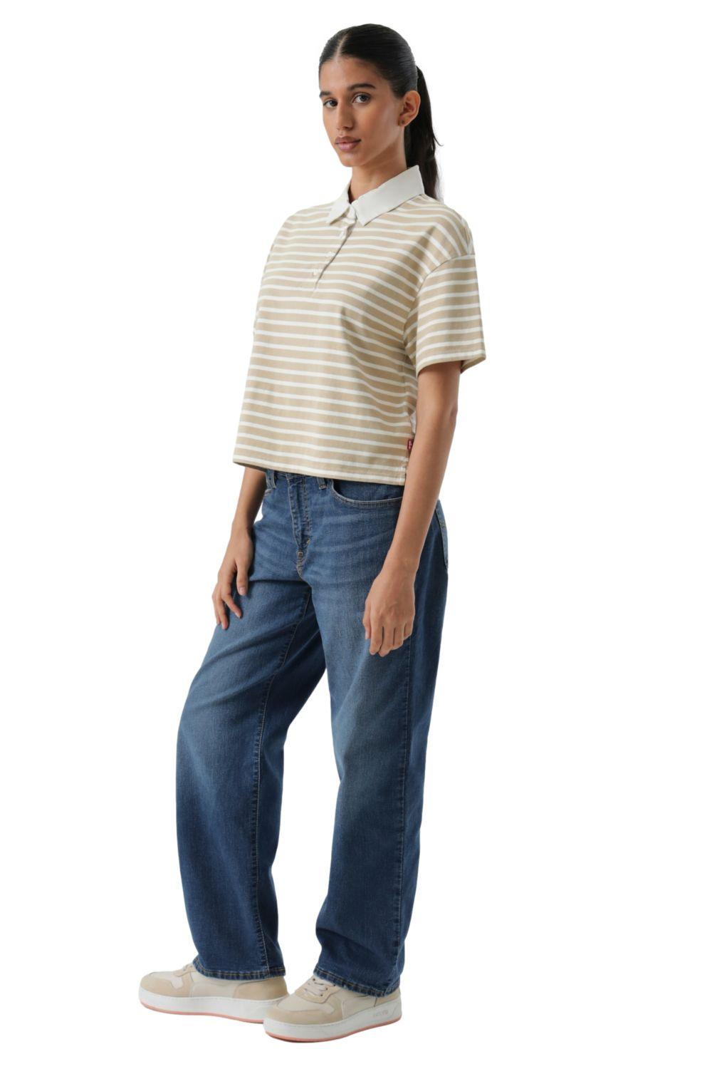Polera Mujer Aries Rubgy Polo Beige Levis 004GQ-0002-3