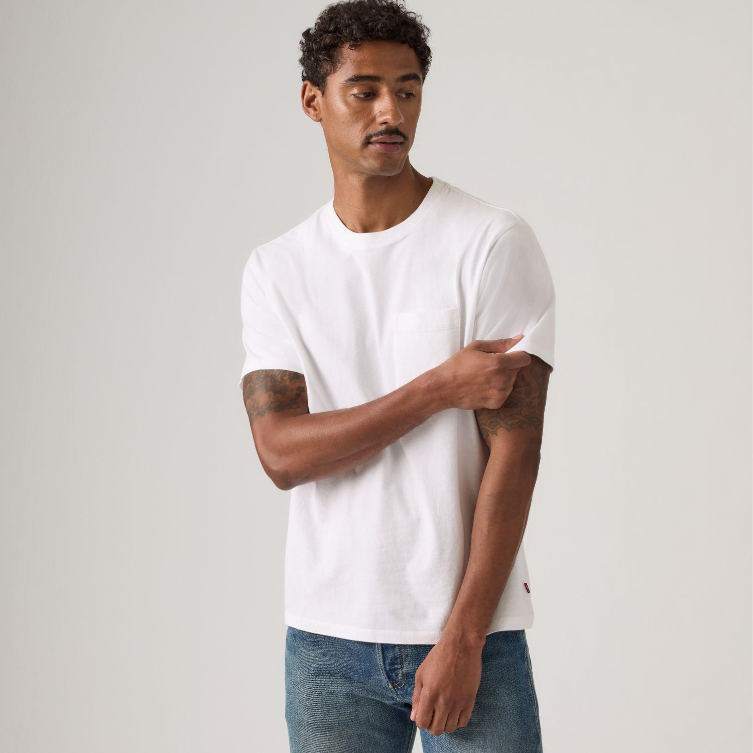 Polera Hombre Softee Blanco Levis 005H0-0038-3