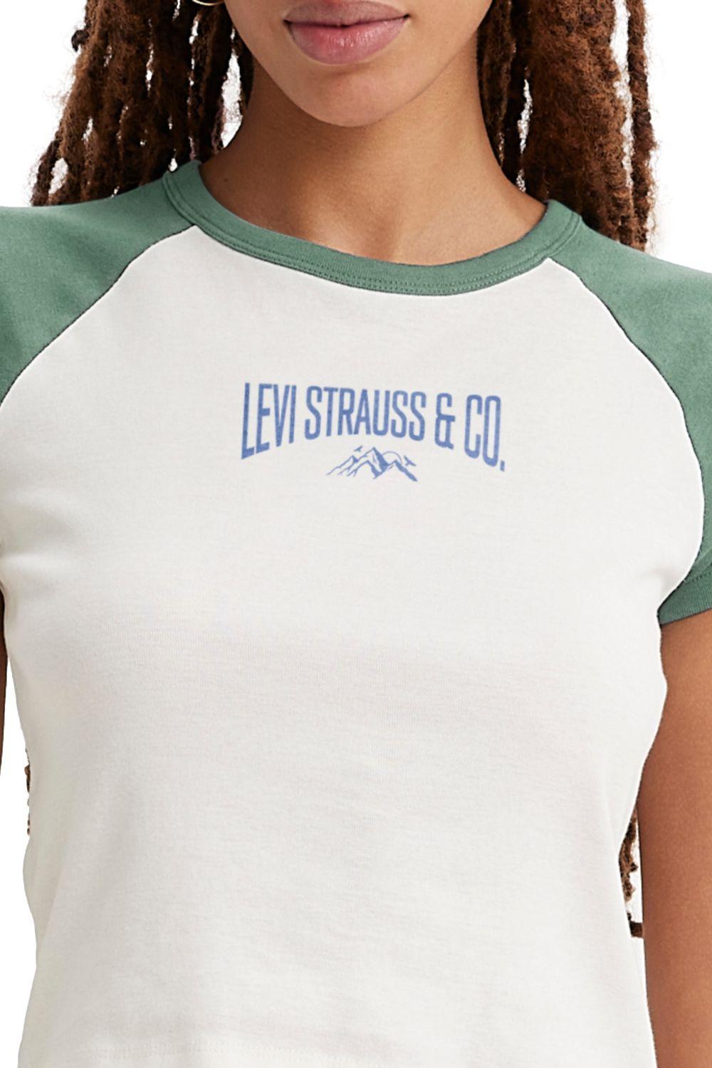 Polera Mujer Girlfriend Blanco Levis A6132-0005-1