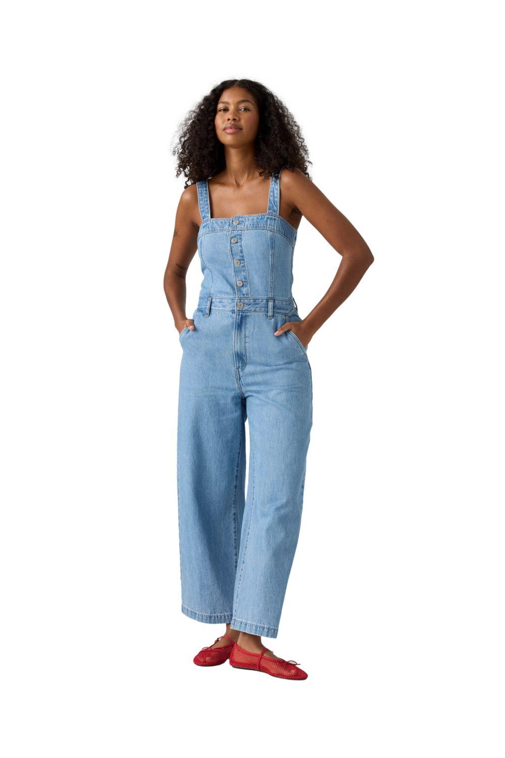 Enterito Mujer Drea Jumpsuit Celeste Levis A8648-0005-1