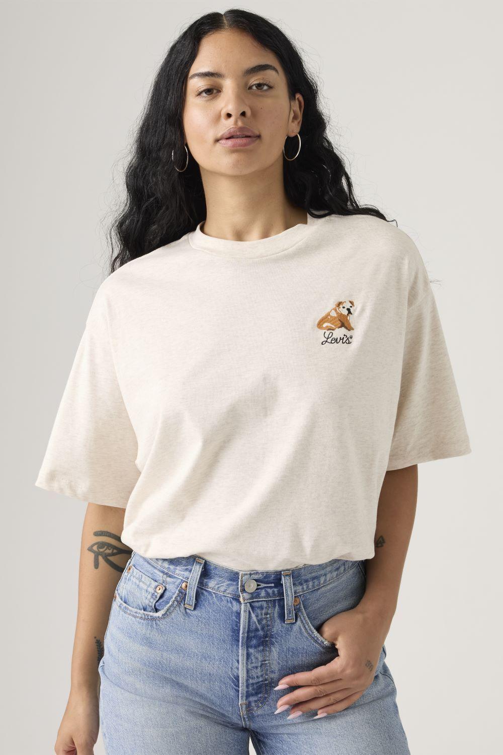 Polera Mujer Graphic Short Stack Tee Beige Levis A4924-0084-2