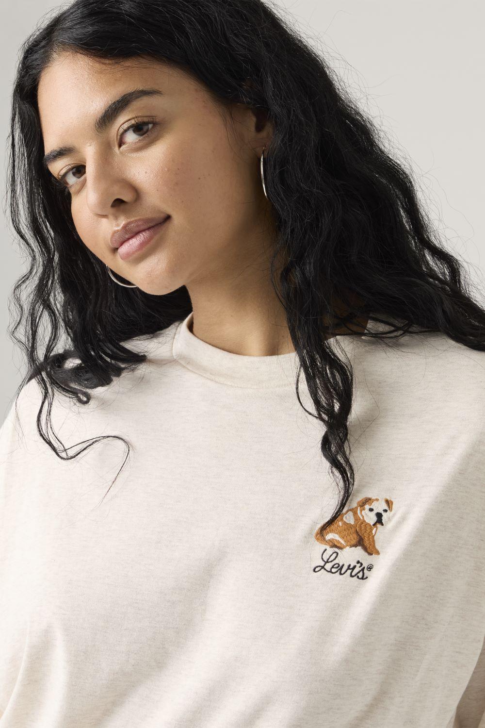 Polera Mujer Graphic Short Stack Tee Beige Levis A4924-0084-3