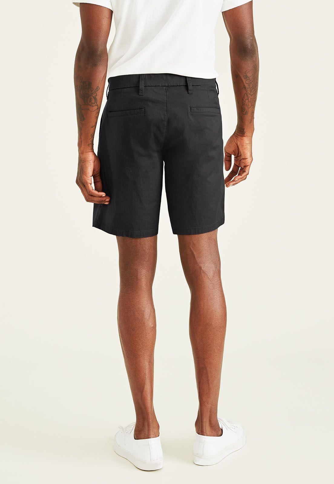 Short Ultimate Solid Straight Fit Negro Dockers-2