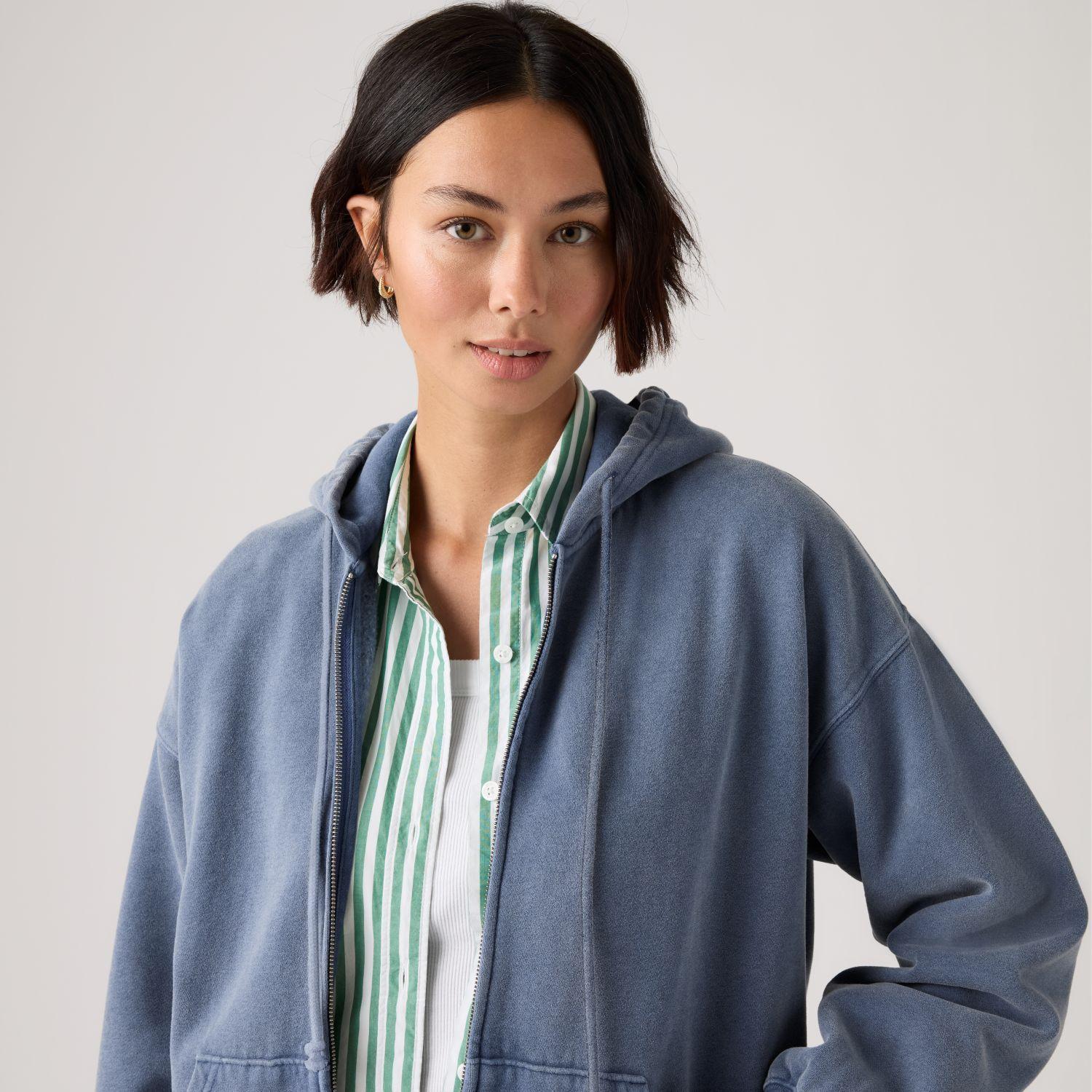Polerón Mujer Vintage Oversized Hoodie Azul Levis 005IH-0007-3