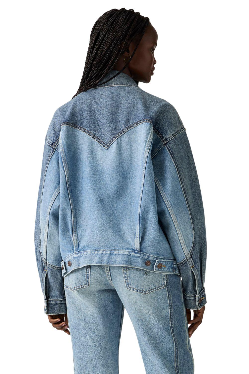 Chaqueta Mujer 90s Western Celeste Levis 003RS-0000-1