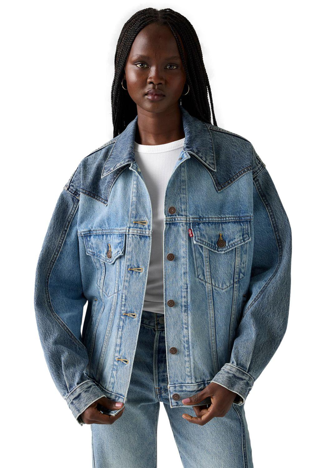 Chaqueta Mujer 90s Western Celeste Levis 003RS-0000-2