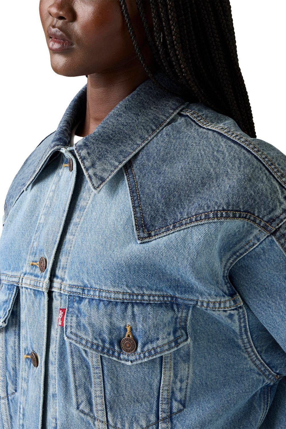 Chaqueta Mujer 90s Western Celeste Levis 003RS-0000-3