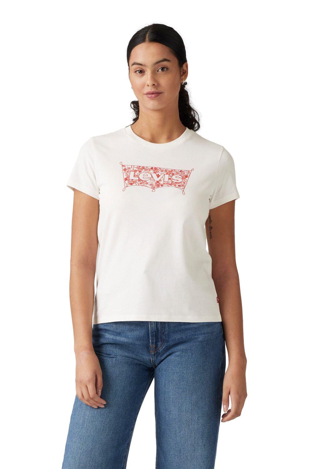 Polera Mujer Floral Bandana Print Blanco Levis 17369-3051-0