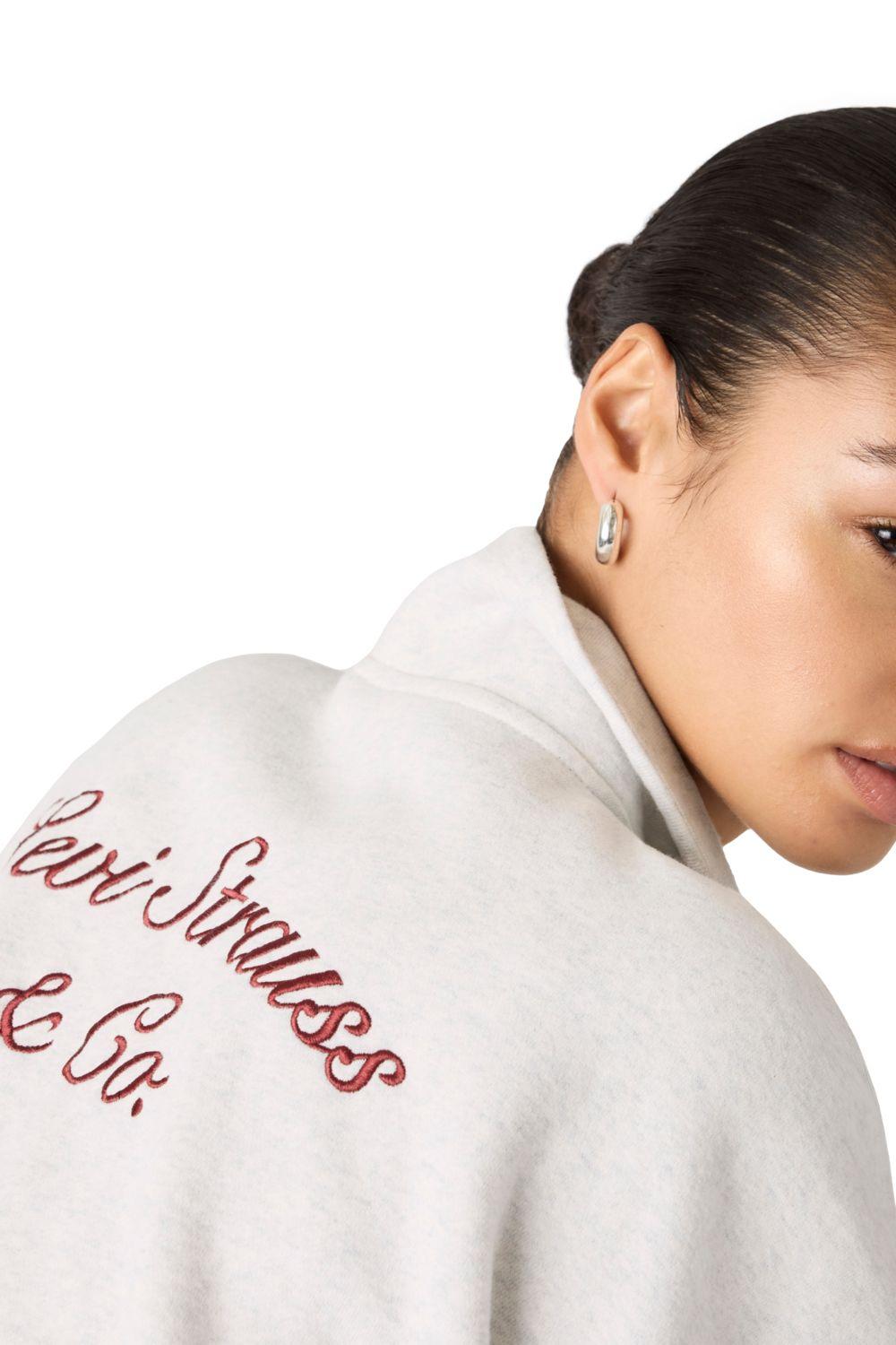 Polerón Mujer Vintage Boxy 1/4 Zip Gris Levis 005GS-0001-3