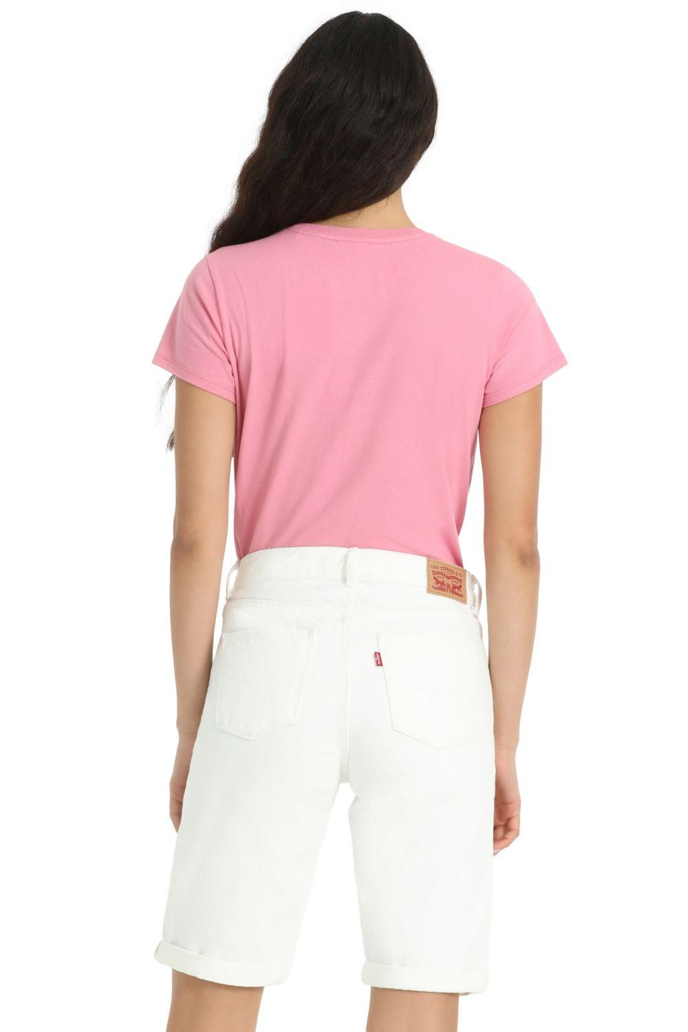 Polera Mujer Lisa con Logo Batwing Rosado Levis 17369-2735-2