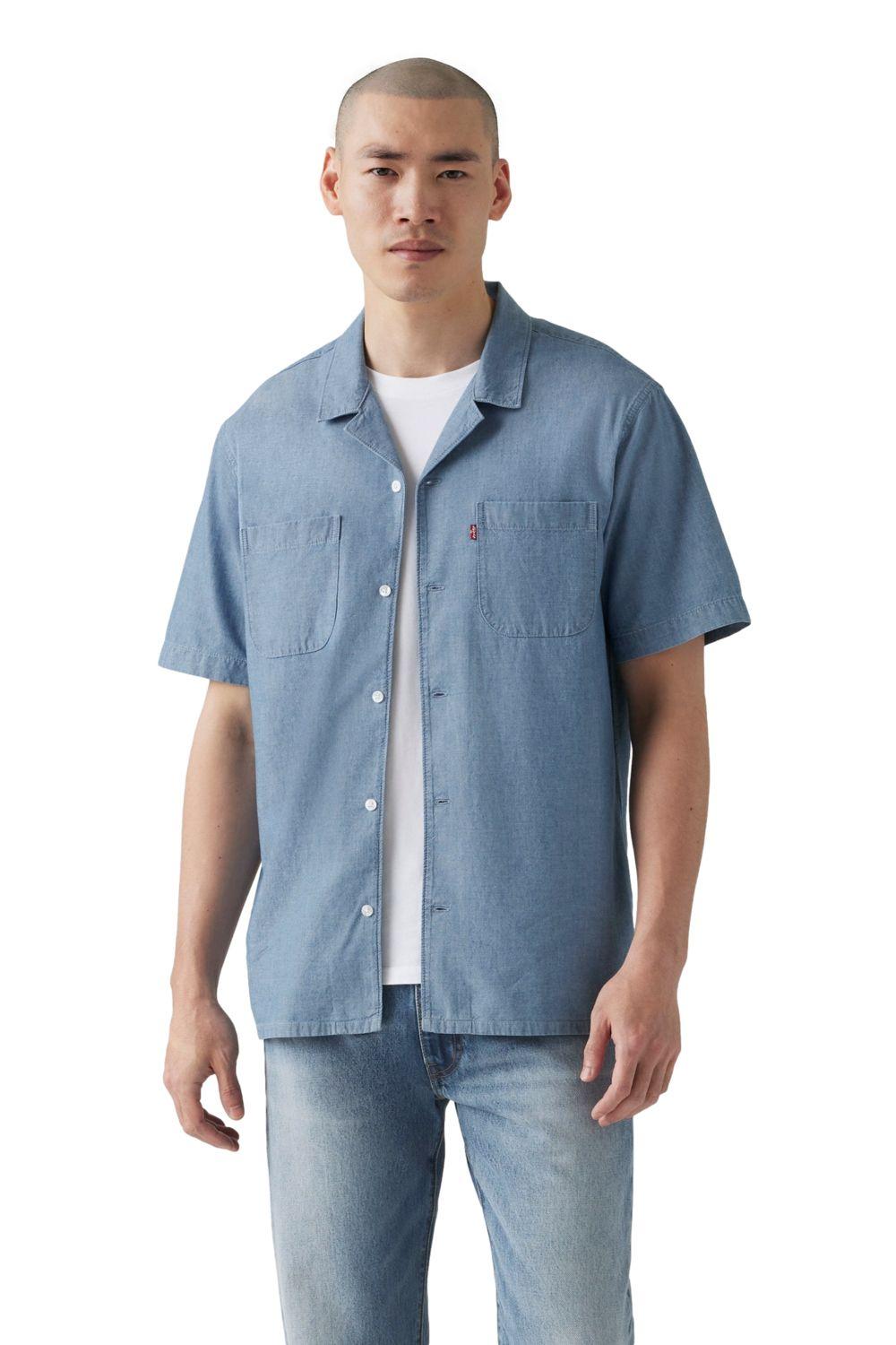 Camisa Hombre S/s Classic Camper Azul Levis 21976-0117-0