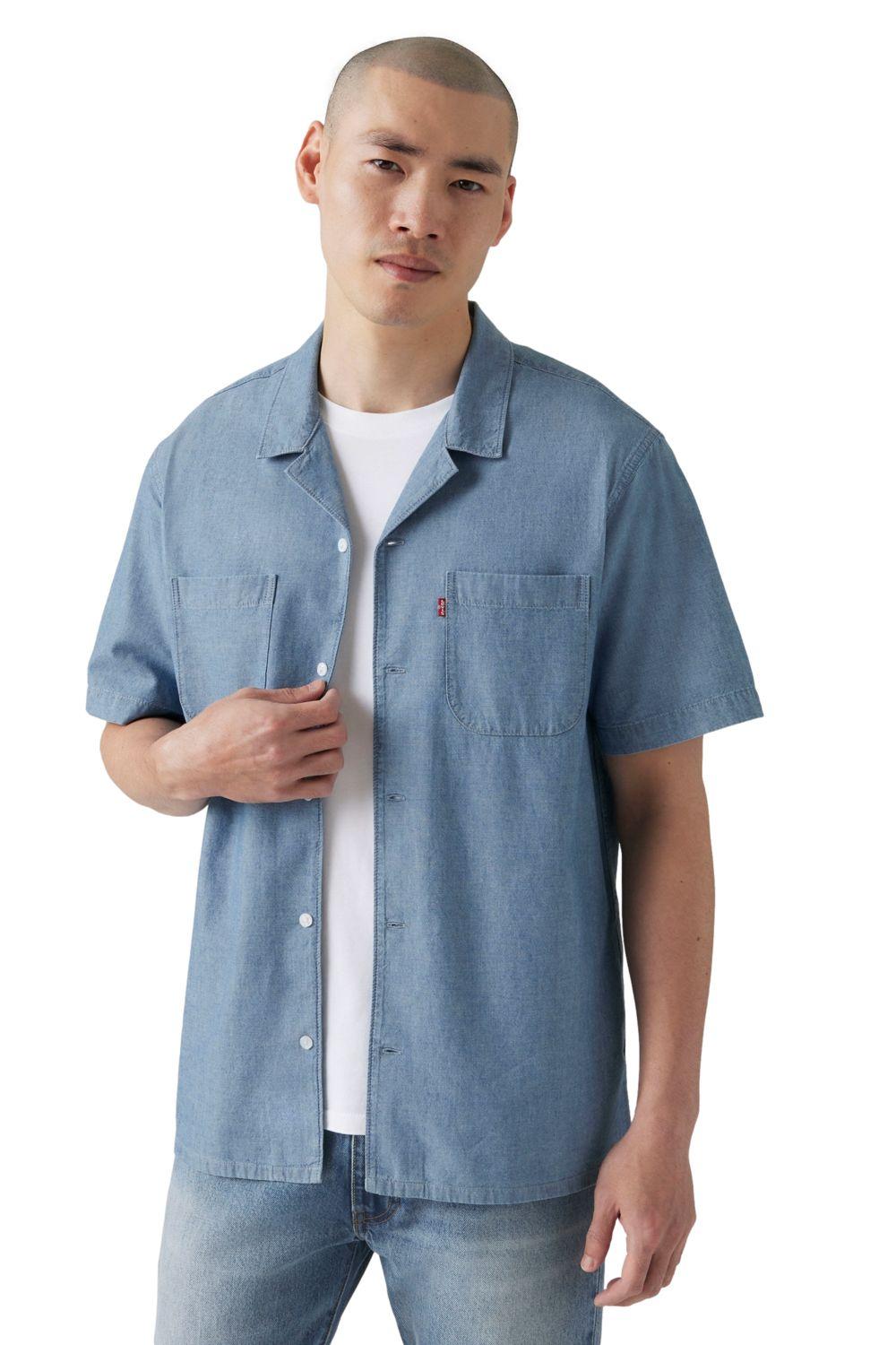 Camisa Hombre S/s Classic Camper Azul Levis 21976-0117-2