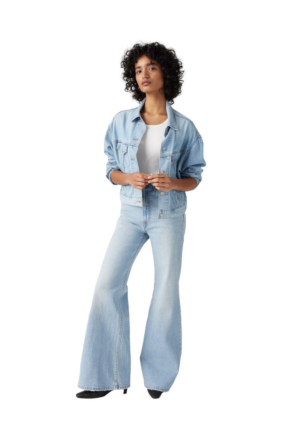 Jeans Mujer Ribcage Bells Celeste Levis A7503-0021-3