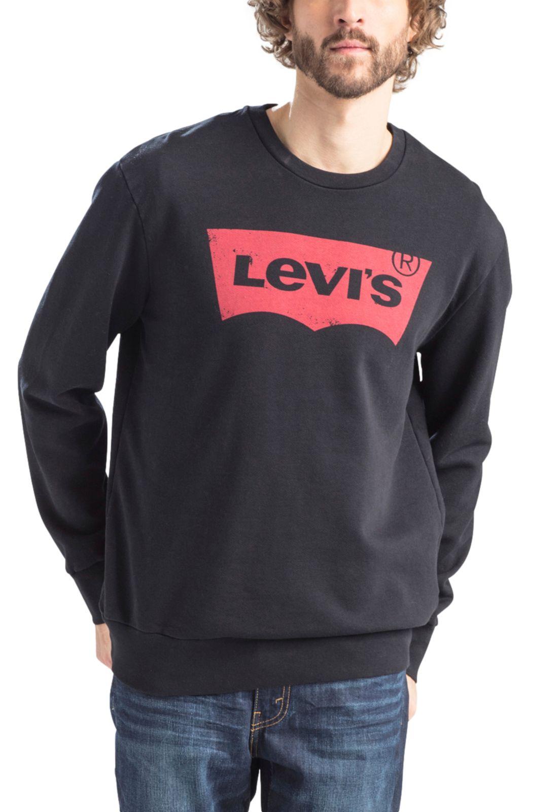 Polerón Hombre Regular Fit Gráfico Negro Levis 19492-0027-0