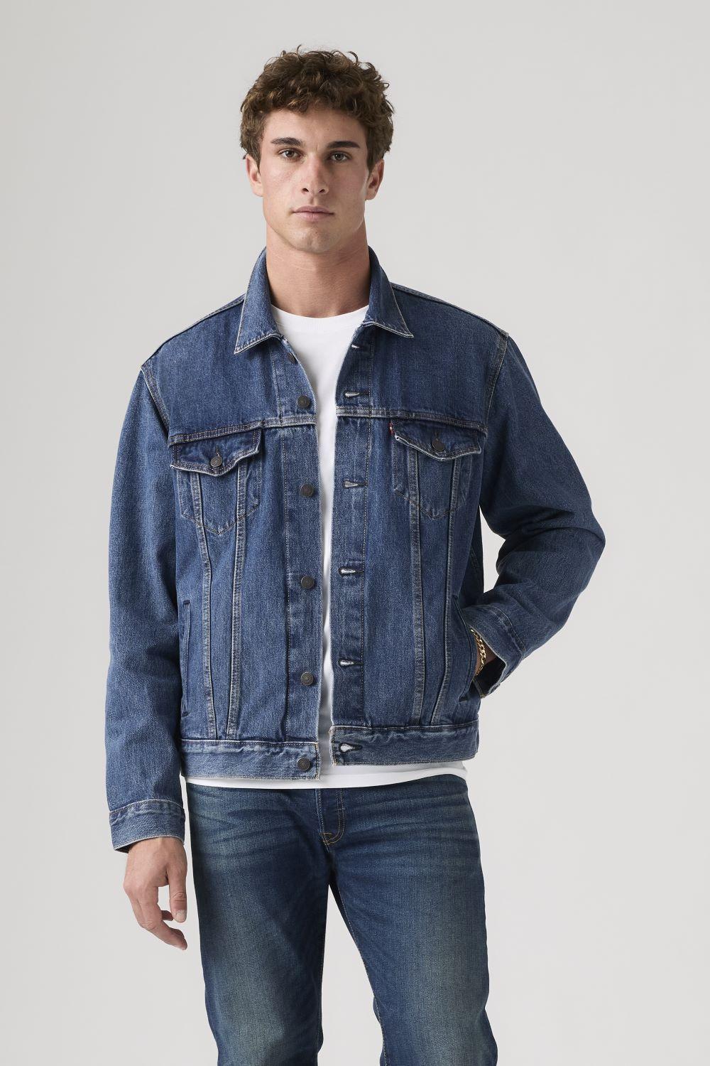 Chaqueta Hombre Regular Fit Clásica Cuello Punta Azul Levis 72334-0130-0