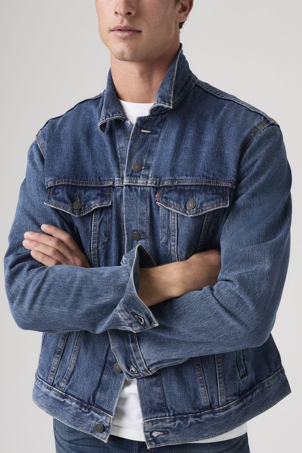 Chaqueta Hombre Regular Fit Clásica Cuello Punta Azul Levis 72334-0130-2