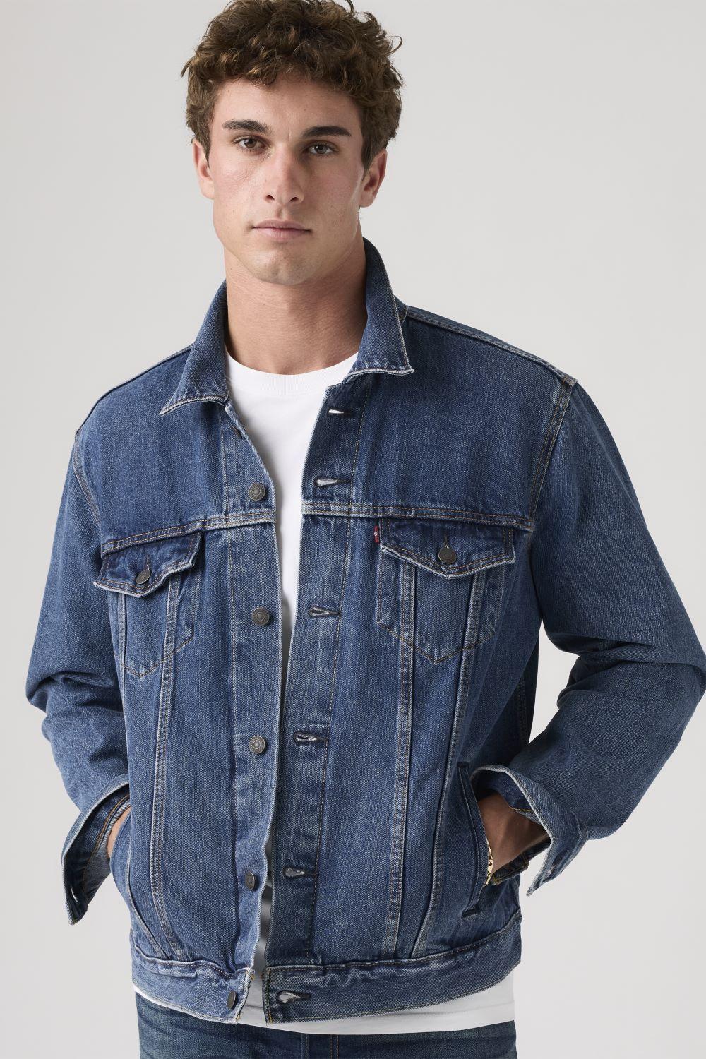 Chaqueta Hombre Regular Fit Clásica Cuello Punta Azul Levis 72334-0130-3