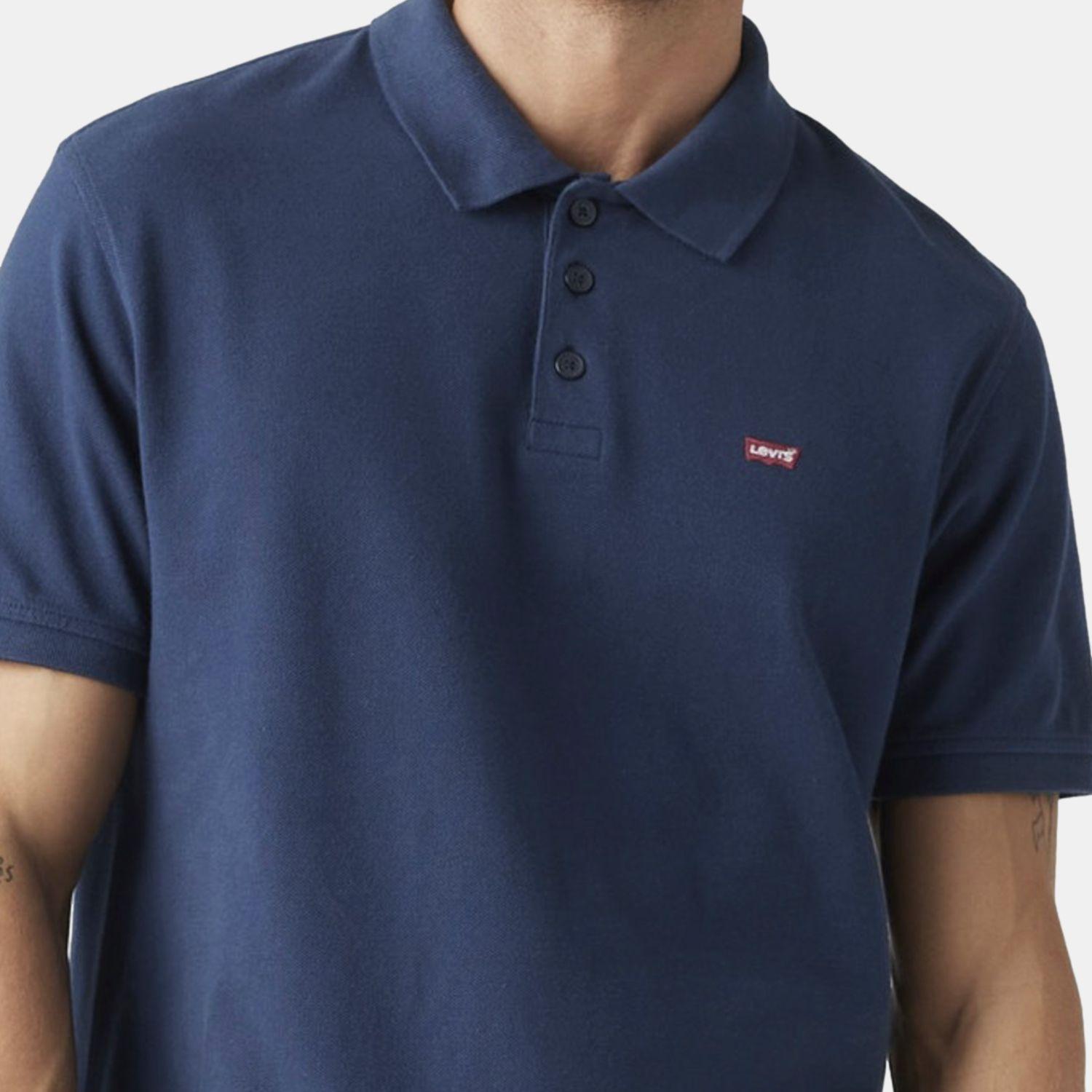 Polera Hombre Regular Fit Lisa con Logo Azul Levis 35883-0005-2
