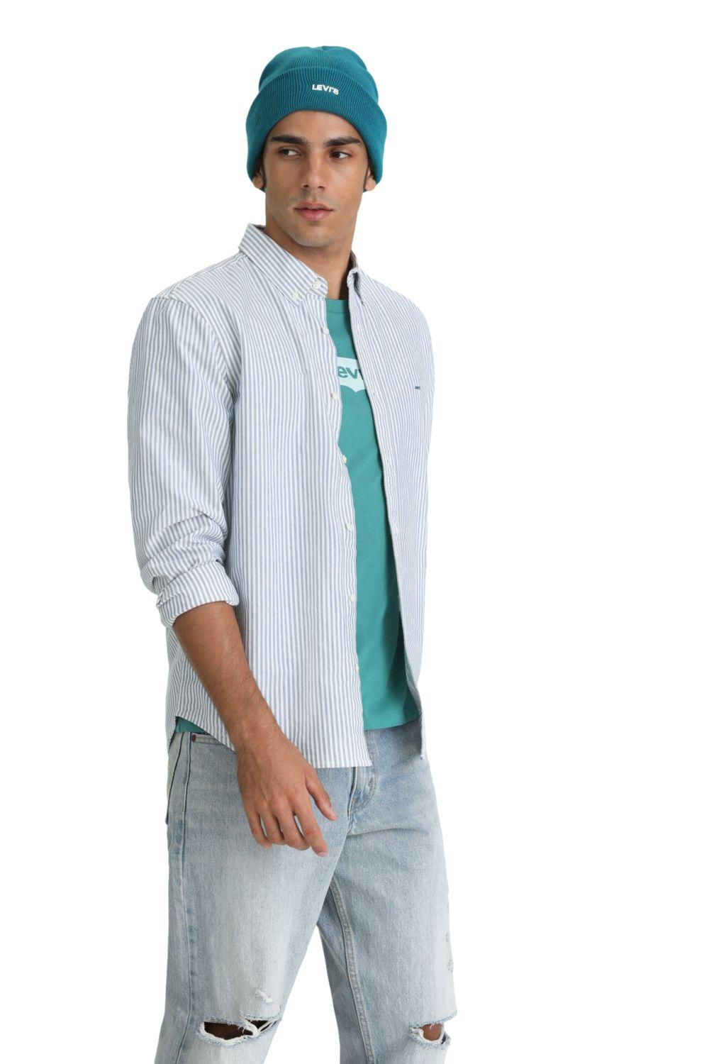 Camisa Hombre Authentic Button Down Azul Levis A7210-0023-4